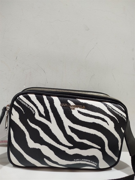 Túi Karl Lagerfeld Đen Trắng Rắn KG+