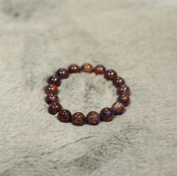 Vòng tay ưu linh thạch anh tím +