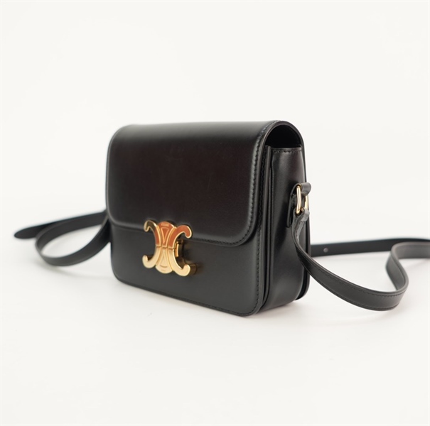 Túi Celine đen da bóng +