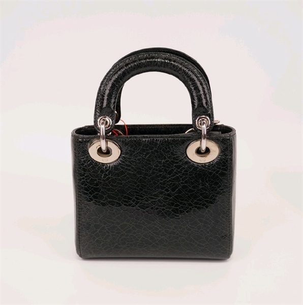 Túi Dior Lady hình thiên nga vân da đen +