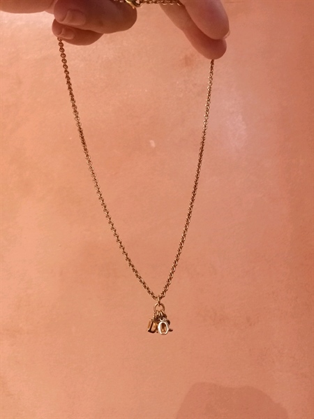 Dây chuyền Dior mặt logo nhỏ KG+