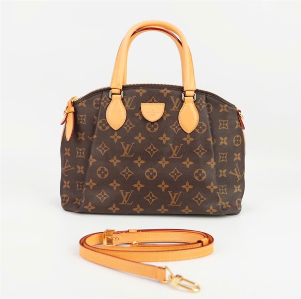 Túi LV hoa nâu quai vàng size 22 ++