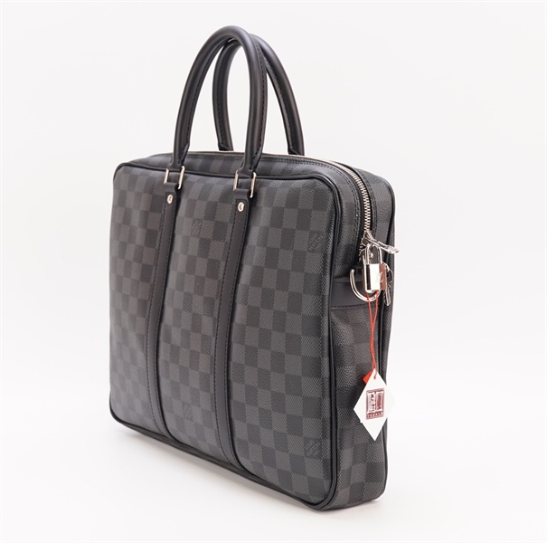 Túi LV ô vuông đen kèm ổ khoá size 35cm KG+