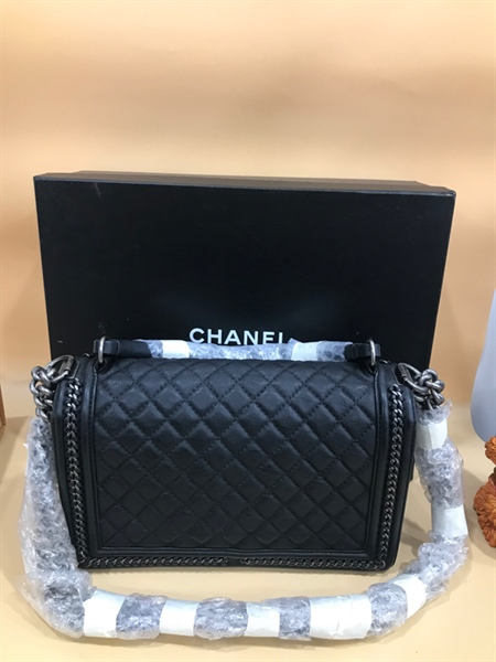 Túi Chanel Boy Đen 28cm KG+