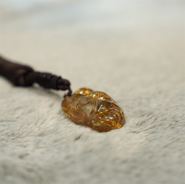 Mặt dây ngũ phúc tóc vàng +