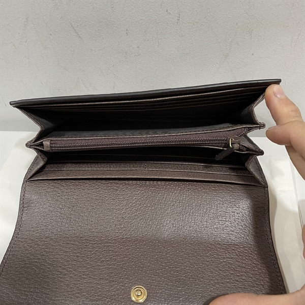 Ví Dài GG Sọc Đỏ xanh rêu+