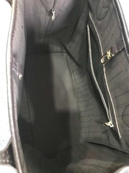 Túi tote LV hoa nhỏ màu nâu đậm KG+