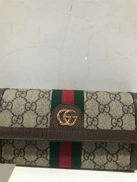 Ví GG Xám Sọc Đỏ Xanh Rêu+