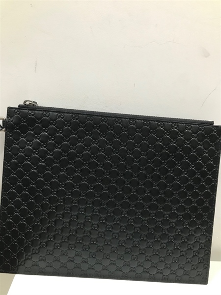 Túi Clutch GG Đen Dập Nổi+