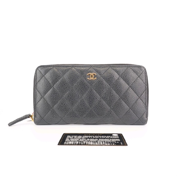 Ví Chanel Zip Classic đen +