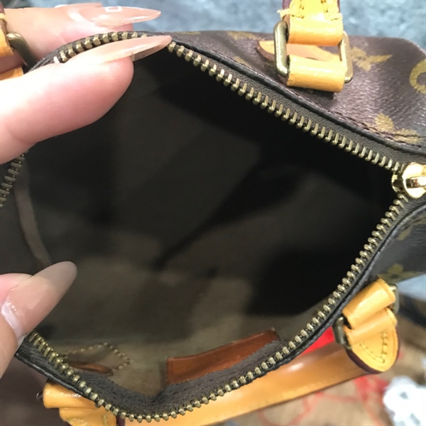 Túi LV Speedy hoa nâu +