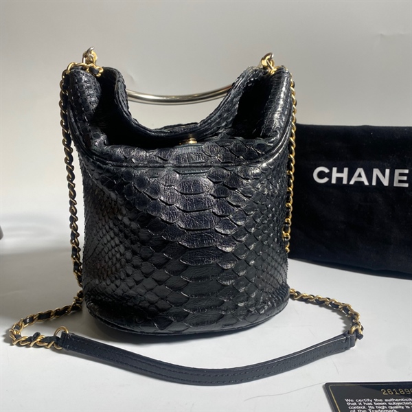 Túi Chanel da rắn sz16 KG+