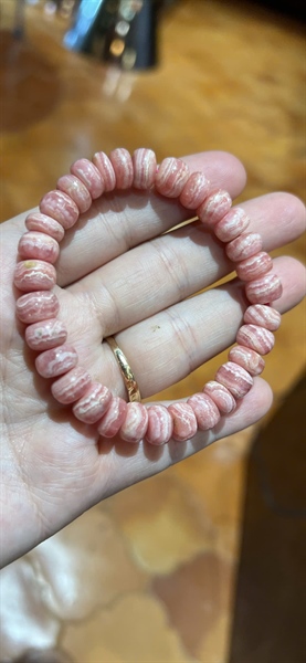 Vòng tay tourmaline hồng +