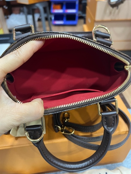 Túi LV Alma ô vuông nâu+