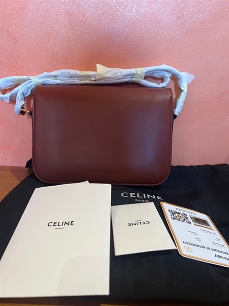 Túi đeo chéo Celine màu nâu+