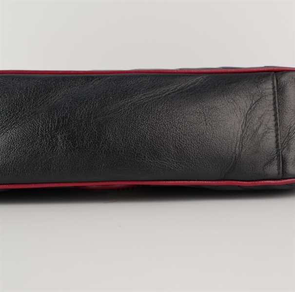 Túi GG marmont đen viền đỏ sz 24cm +