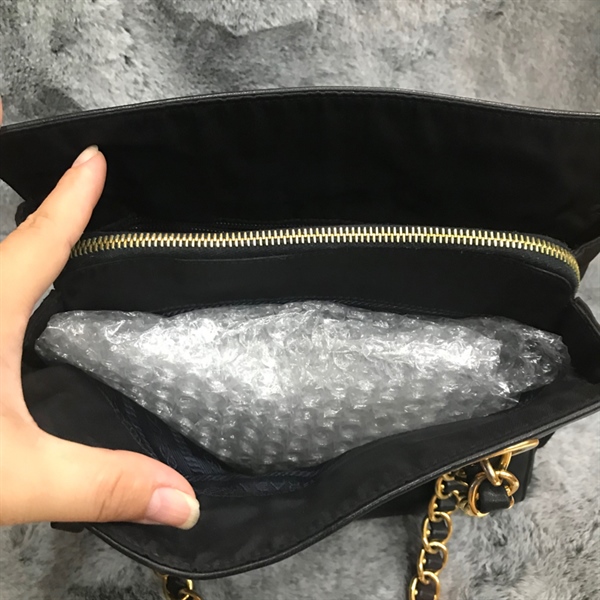 Túi tote Prada da đen mềm +