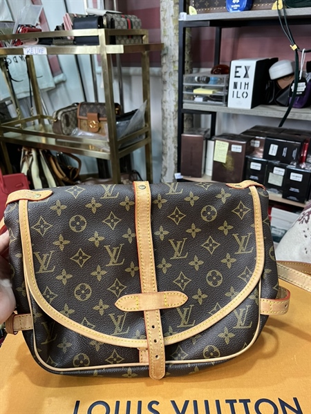 Túi LV nâu viền nâu nhạt +