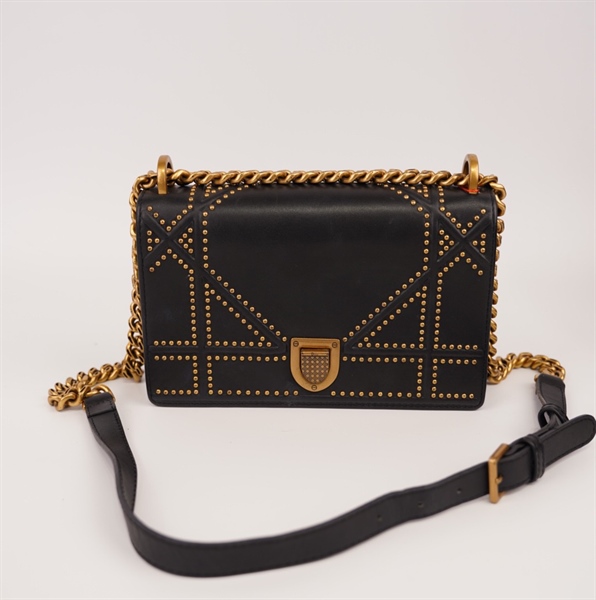 Túi Dior Woc viền đinh vàng++