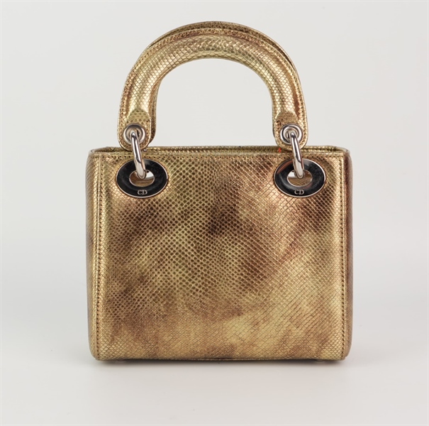Túi Dior Lady da vàng đồng sz mini +