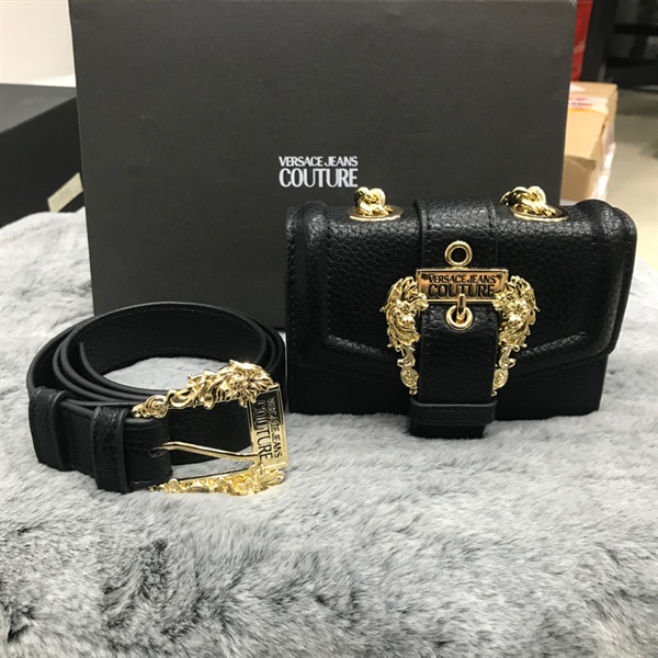 Thắt Lưng Kèm Túi Versace Mặt HOa KG+