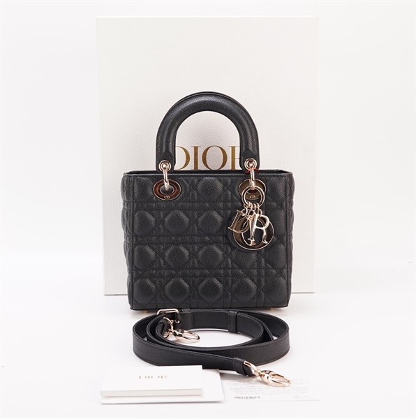 Túi Dior Lady size 20Cm màu đen KG+