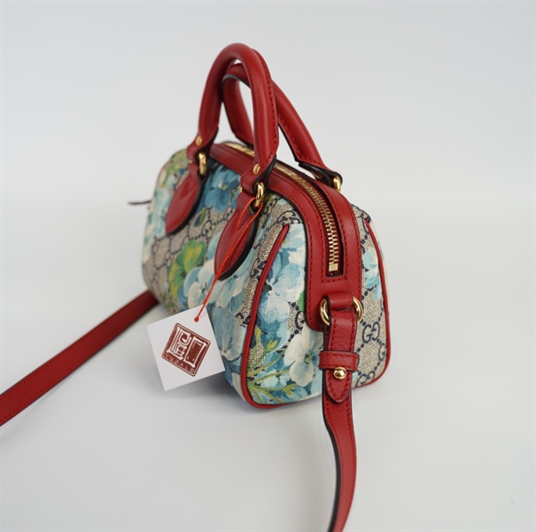 Túi GG speedy mini hoa xanh +