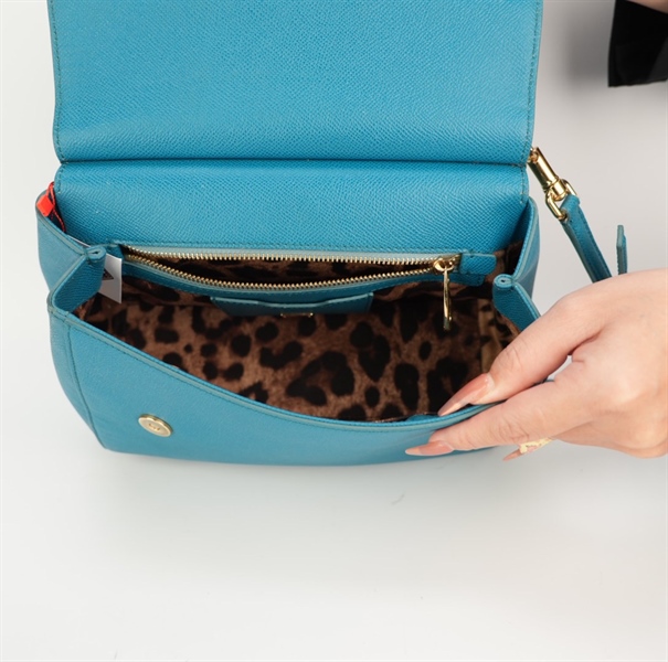 Túi D&G xanh dương size 26 (CTV) KG+