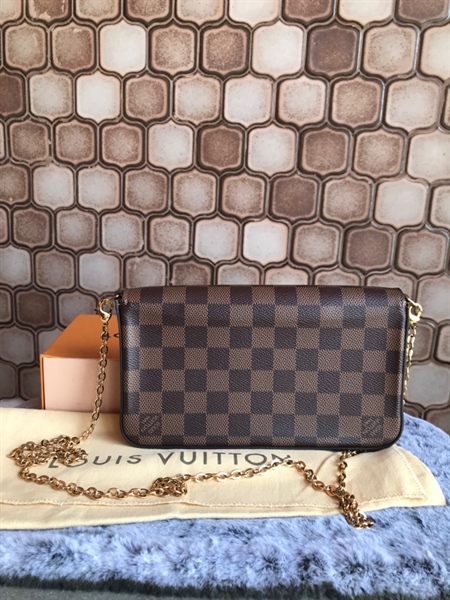 Ví LV Ô vuông Lòng Đỏ+