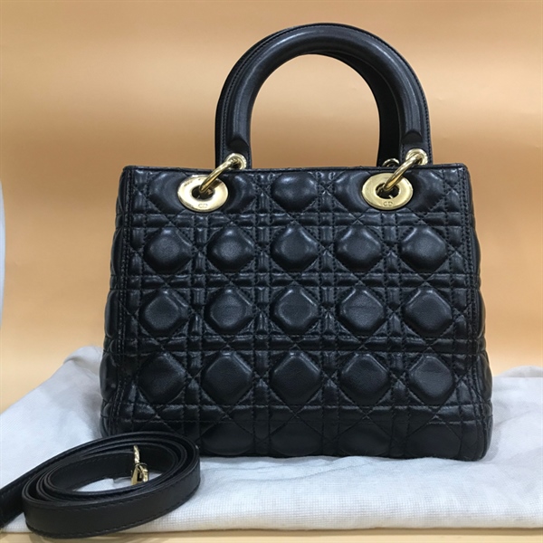 Túi Lady Dior Đen KG+