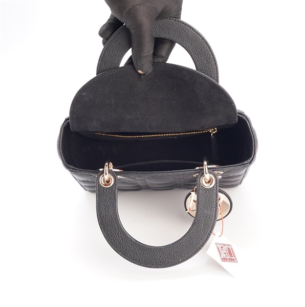 Túi Dior Lady size 20Cm màu đen KG+