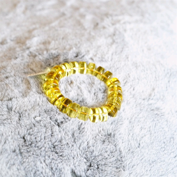 Vòng tay bánh xe thạch anh vàng VIP (s7) +