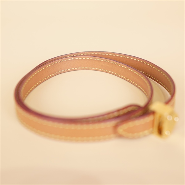 Vòng tay LV da vàng bò KG+