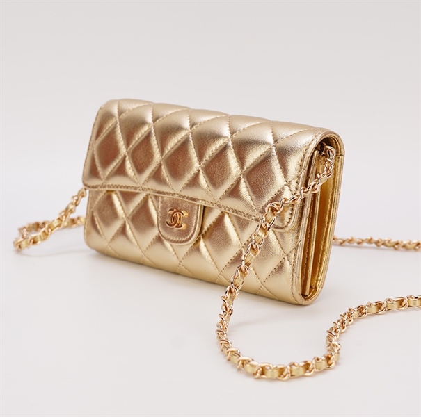 Túi Chanel vàng size 18cm KG+