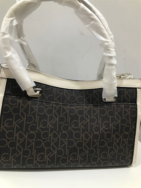 Túi CK Nâu Viền Trắng KG+