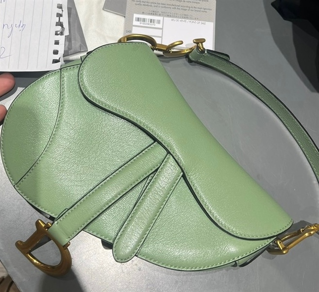 Túi Dior yên ngựa xanh KG+