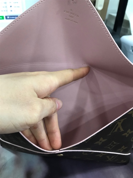 Túi LV Hoa Nâu Lòng Hồng KG+