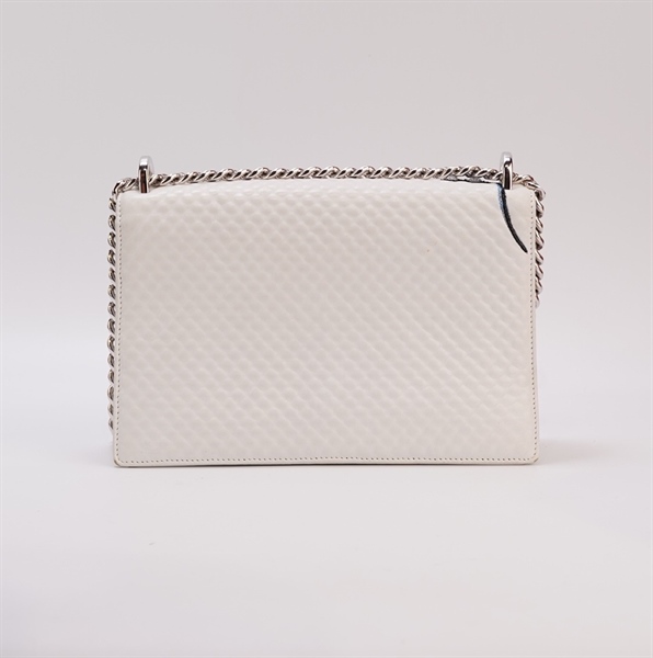 Túi Dior trắng in hoa đính cườm size 22cm KG+