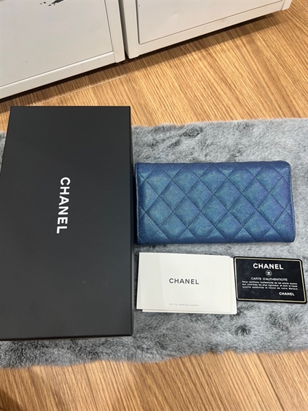 Ví chanel xanh pearly+