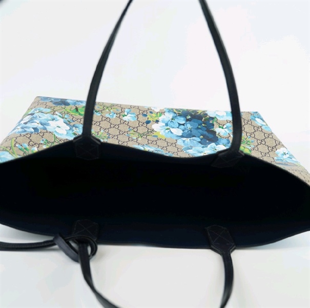 Túi GC tote hoa xanh lòng xanh sz40+