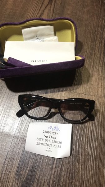 Kính Gucci box tím +