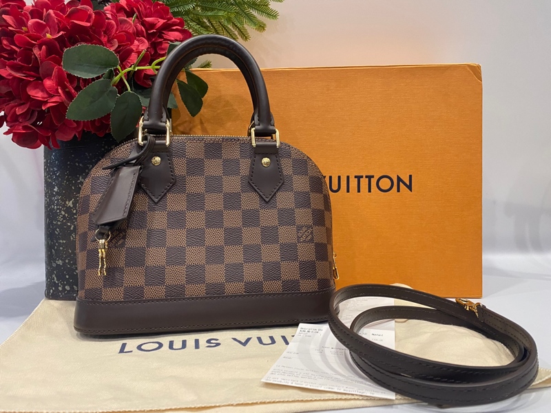 Túi LV ô nâu +