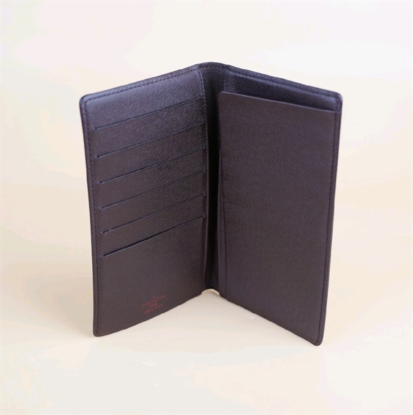 Ví dài LV ô vuông nâu gập 2+