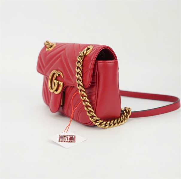 Túi GG màu đỏ size 21(H026387186) (BQ) KG+