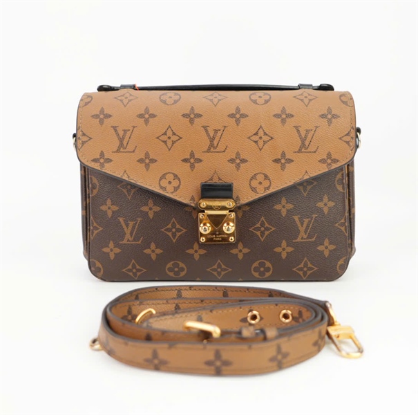 Túi LV metis hoa nâu nắp màu nhạt size 20 ++