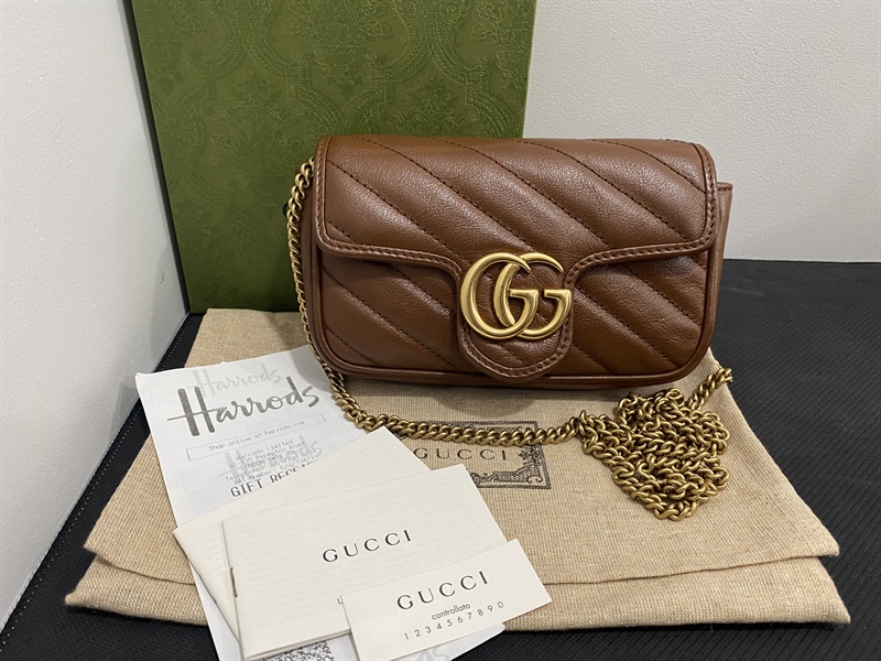 Túi Gucci Marmont Choco size 16 +