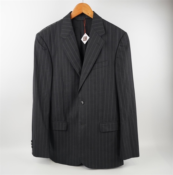 áo vest versase đen sọc xanh KG+