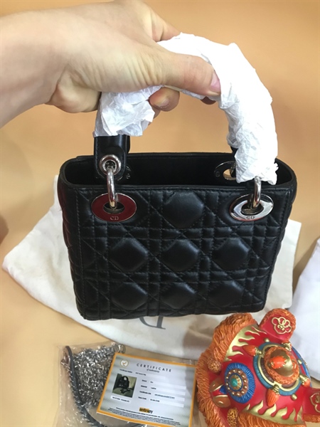 Túi Lady Dior Đen+