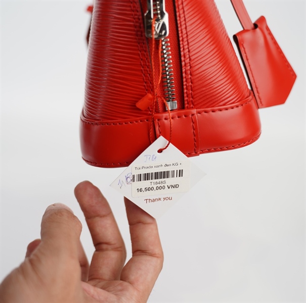 Túi LV Alma vân đỏ cam +