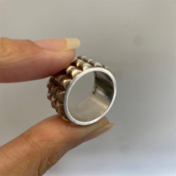 Nhẫn bạc Hermes KG+